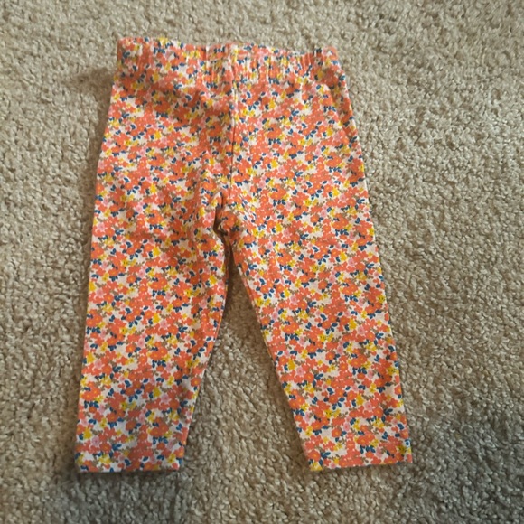Carters 0-3 Month Floral Leggings - Picture 1 of 1